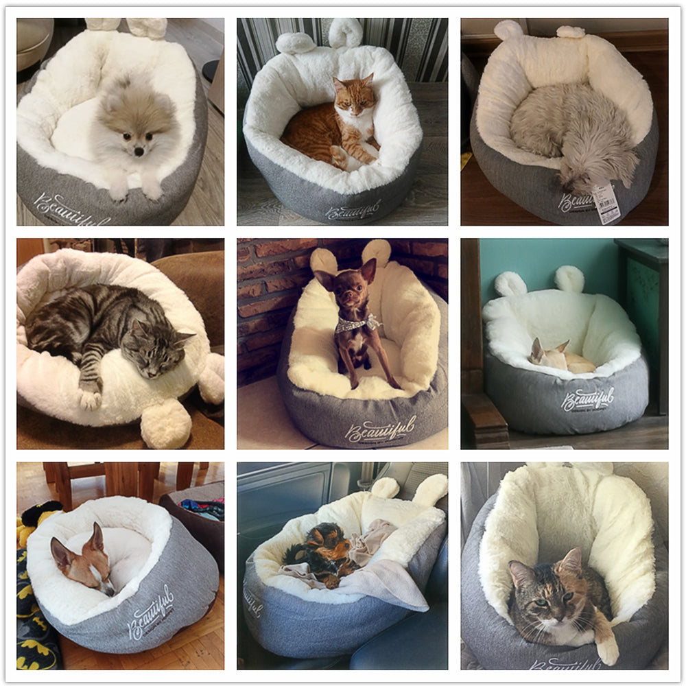 Pet Dog Bed Warming Soft Sleeping Bag Cushion Puppy Kennel - 0 - CJ