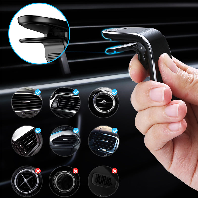 Car Magnet Magnetic Air Vent Mount Holder Magnetic Car Phone Holder Stand 360 Metal Car Air Vent Magnet Stand In Car GPS Mount Holder - 5 - cjdropshipping