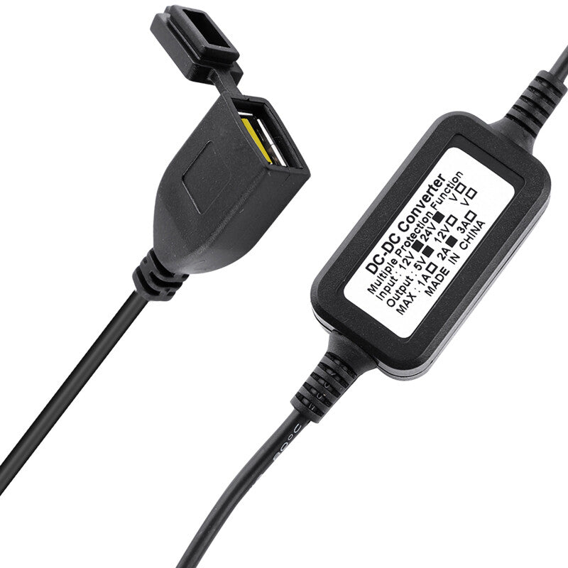 Waterproof Motorbike Motorcycle Power Adapter USB Charger Socket For GPS 12V - 24V - 5 - CJ