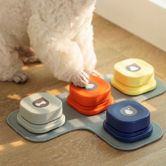 4 Colors Pet Communication Button One - click Prevent Physical Inactivity Recordable Dog Talking Button Toy Cat Toy Pet Products - 0 - CJ