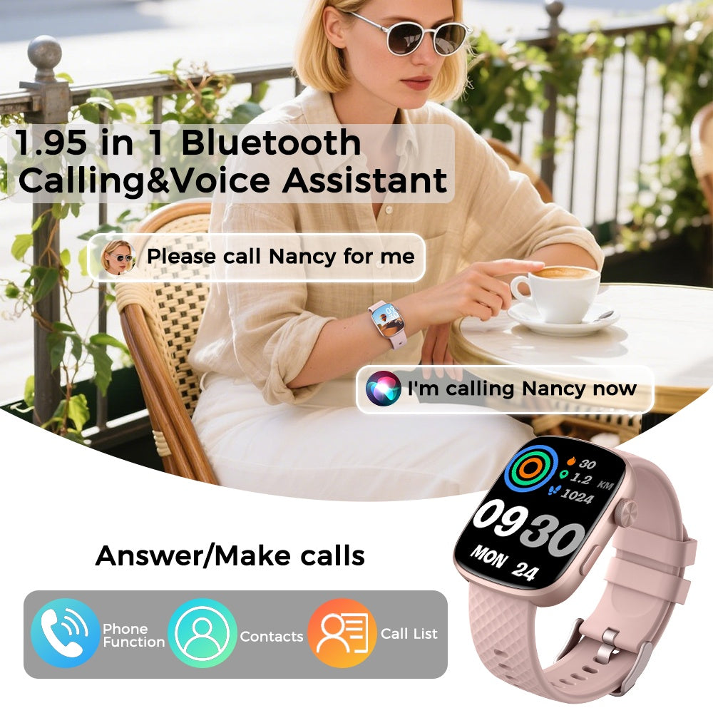 1.95 - inch Smartwatch Fitness Tracker With Multiple Exercise Modes - 5 - CJ