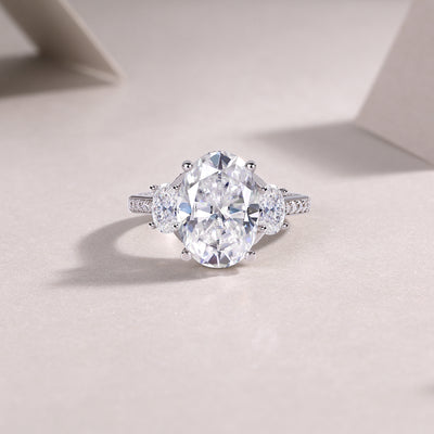 1Crown Of Radiance - A Fashionable And Luxurious Jewelry Accessory Set With Moissanite S925 Sterling Silver And Platinum - plated Diamond Prohibit TikTok sales - 5 - CJ