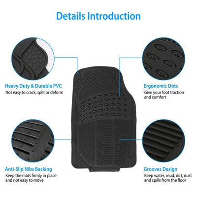 PVC Rubber Heavy - duty Drive Car Floor Mat - 5 - CJ
