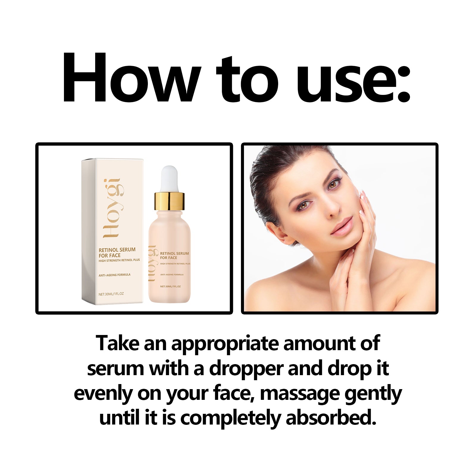 Hoygi Retinol Serum For Face, Hydrating Firming Facial Fine Lines Smooth Skin Anti - Wrinkle Essence - 5 - CJ