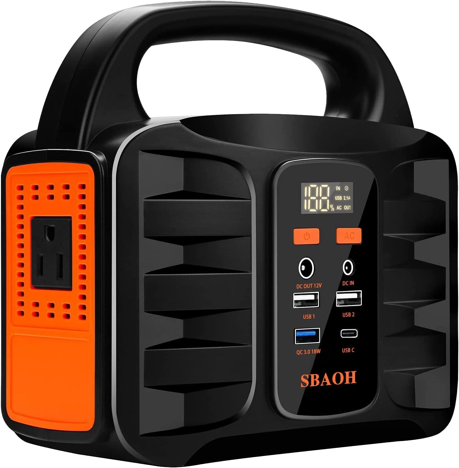 150W Portable Power Station, 155Wh 42000mAh Outdoor Solar Generator 110V AC DC Port, Used For Home Backup, Outdoor RV Camping, Emergency Lithium Battery Power Outage, Black, No Solar Panel - 5 - CJ