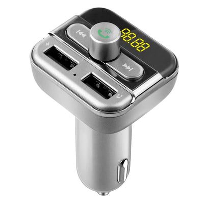 Car Wireless FM Transmitter 3.4A Dual USB Charge Hands - free Call Car MP3 Player - 5 - CJ
