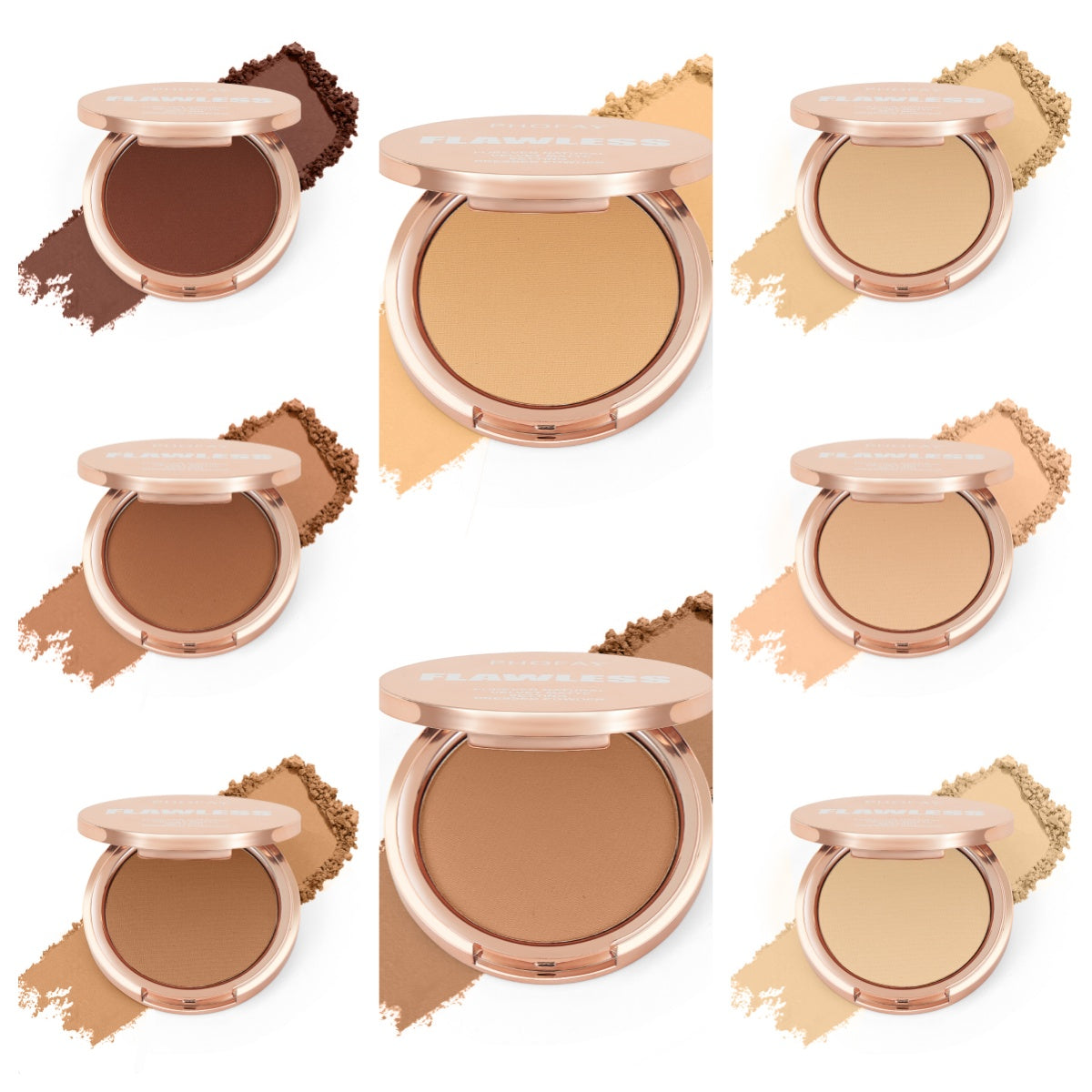 PHOFAY Matte Setting Pressed Powder - 4 - CJ - Set - CJCZ203768615OL