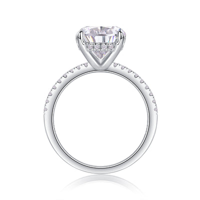 1Light And Shadow - A Fashionable Diamond Jewelry Piece Set With Moissanite S925 Sterling Silver And Platinum Diamond Ring Prohibit TikTok sales - 5 - CJ