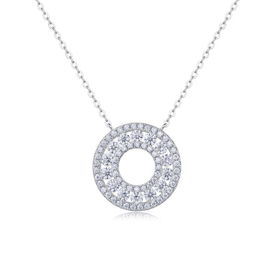 1Reciprocating - A Fashionable And Luxurious Diamond Jewelry Pendant Set With Moissanite S925 Sterling Silver Prohibit TikTok sales - 5 - CJ