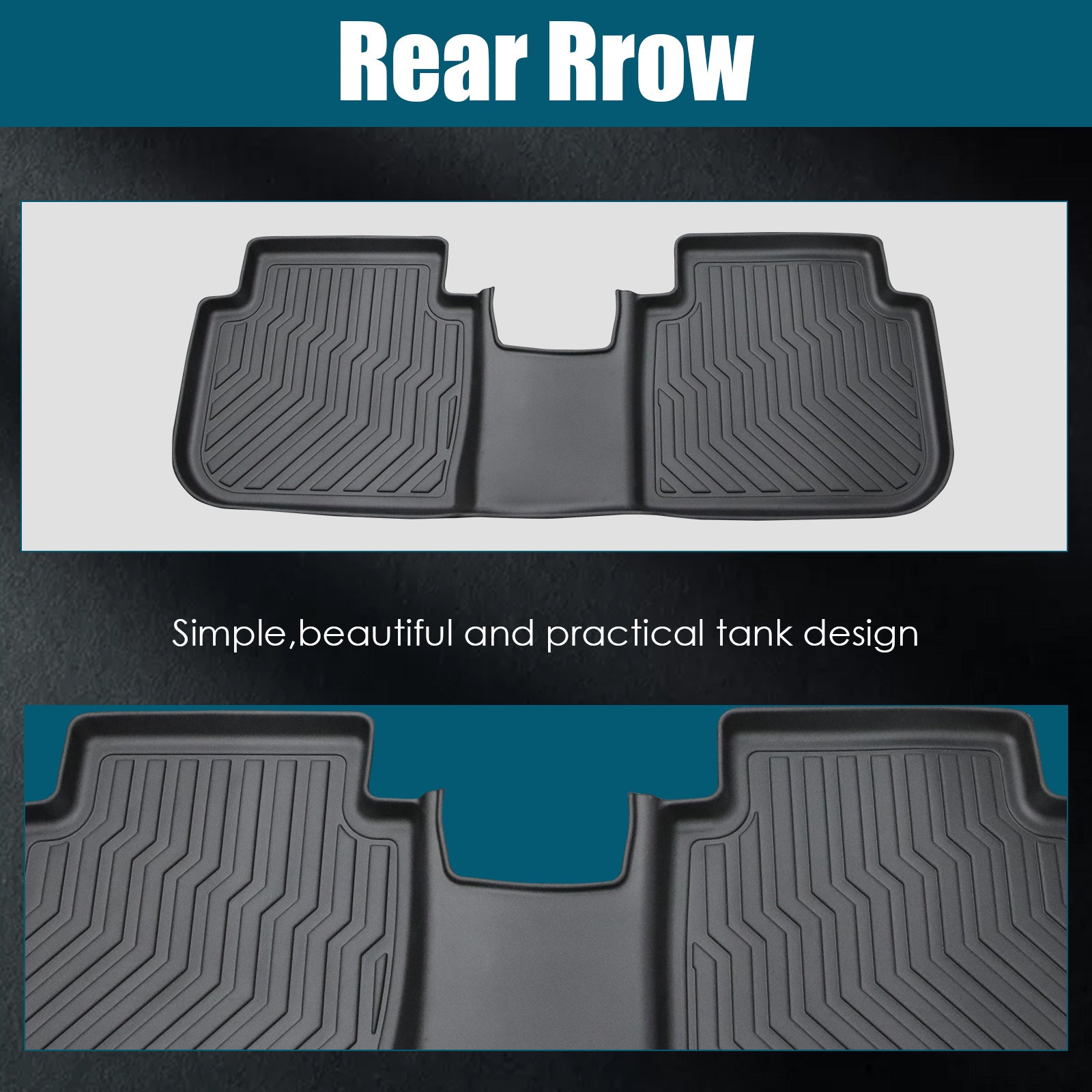 Car Floor Mats For 23 - 24 CRV Hybrid Black All - Weather TPE Rubber Car Mats - 5 - cjdropshipping