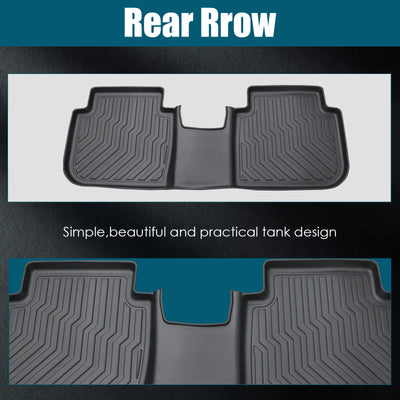 Car Floor Mats For 23 - 24 CRV Hybrid Black All - Weather TPE Rubber Car Mats - 5 - cjdropshipping