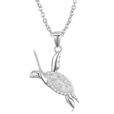 Turtle Necklace Women's Versatile Ins Style S925 Sterling Silver Sterling Silver Collar Chain Sweater Chain Jewelry - 4 - CJ
