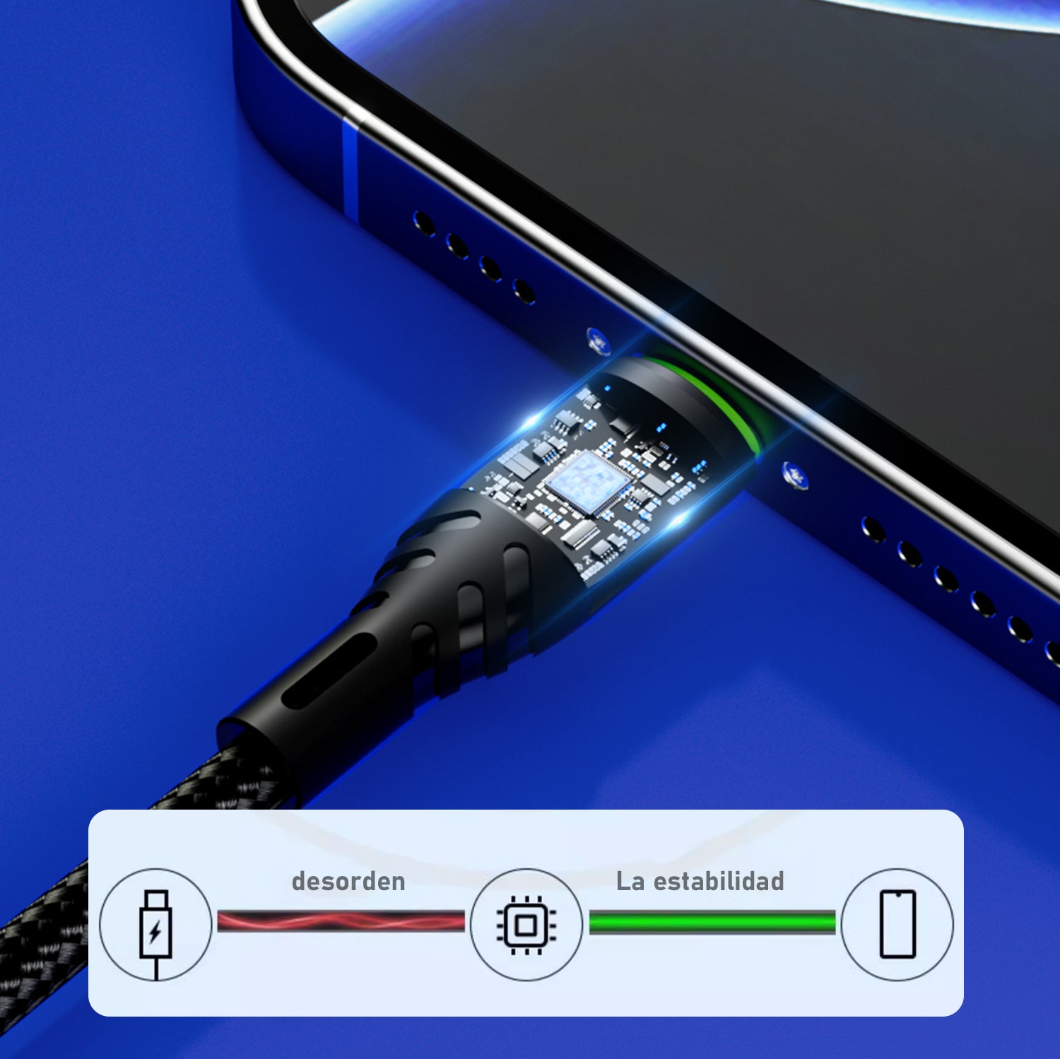 L201 Micro USB Cable 2.1A 1M Black USB 3.0 UWINN - 5 - CJ