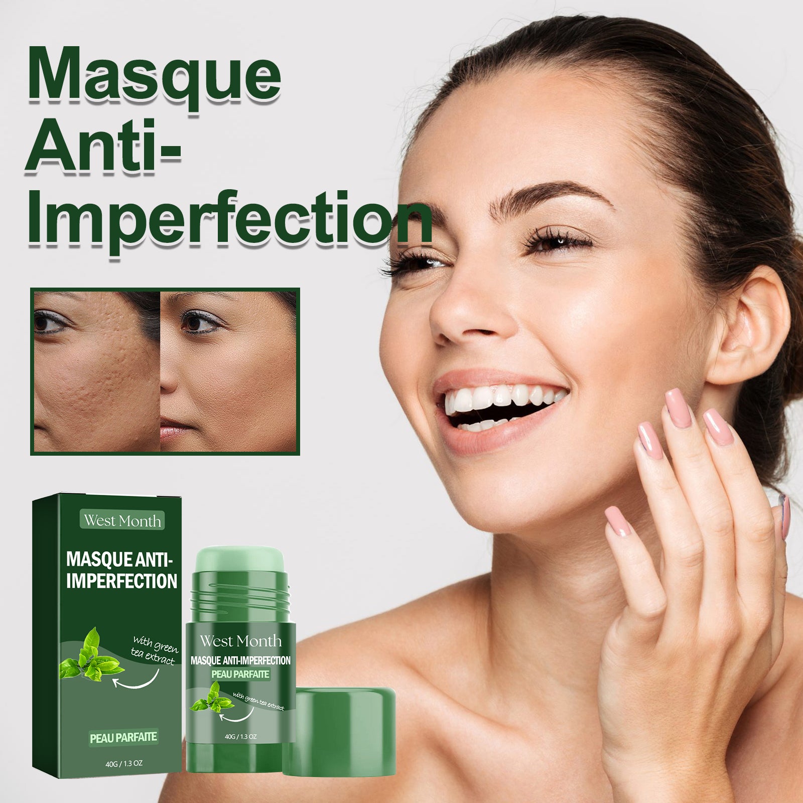 West Month Masque Anti - Imperfection, Clean And Repair Acne Seal Oil Control Solid Mask - 5 - CJ
