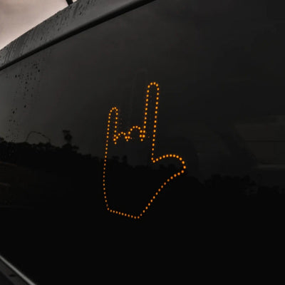Funny New LED Illuminated Gesture Light Car Finger Light With Remote Road Rage Signs Middle Finger Gesture Light Hand Lamp - 0 - CJ