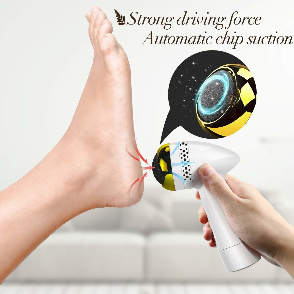 Electric Foot Grinder Vacuum Foot Grinding Machine Exfoliating Dead Skin Callus Remover Foot Care - 5 - CJ