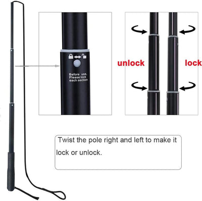 Dog Extendable Teaser Wand Pet Flirt Stick Pole Puppy Chasing Tail Interactive Toy For Small Medium Large Dogs Training Playing Exercise - 5 - CJ