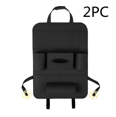 Auto Car Backseat Organizer Car - Styling Holder Multi - Pocket Seat Wool Felt Storage Multifunction Vehicle Accessories Bag - 0 - CJ - Dark grey 2PC - 400x550mm - CJQCNBQC00045 - Dark grey 2PC - 400x550mm