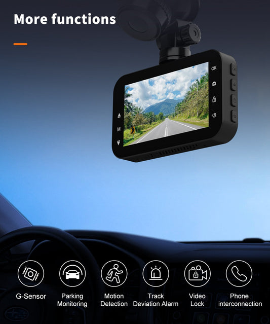 Dash Cam Front And Rear Car Camera Dual Dashcam 1080P FHD - 0 - CJ