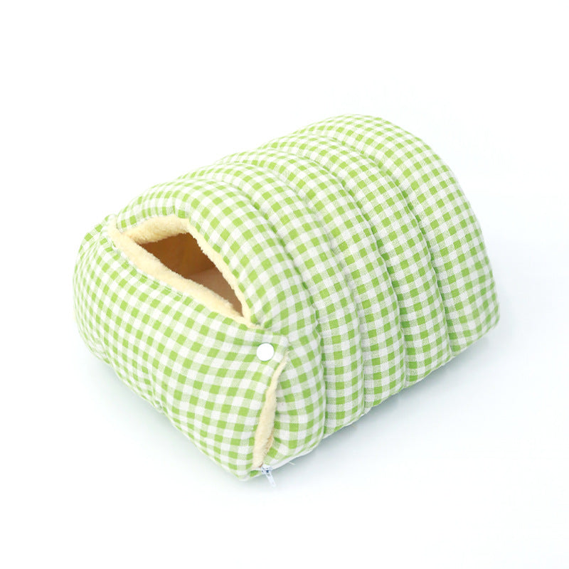 Four Seasons Universal Removable Washable House Closed Cat Kennel Enclosed Cat Nest Sleeping Bag With Plus Space - 0 - CJ
