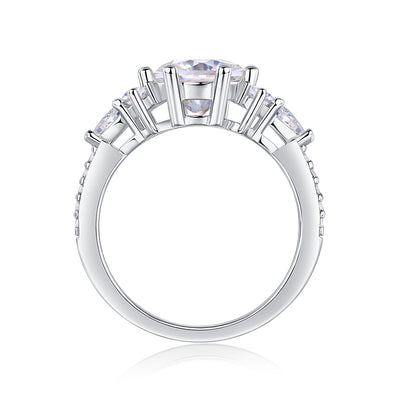 1Luxury Fashion Diamond Ring Moissanite Silver Ring Prohibit TikTok sales - 5 - CJ