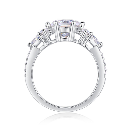 1Luxury Fashion Diamond Ring Moissanite Silver Ring Prohibit TikTok sales - 5 - CJ