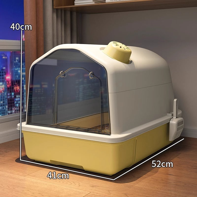 Fully Enclosed Odor Proof Litter Box For Cats - 0 - CJ