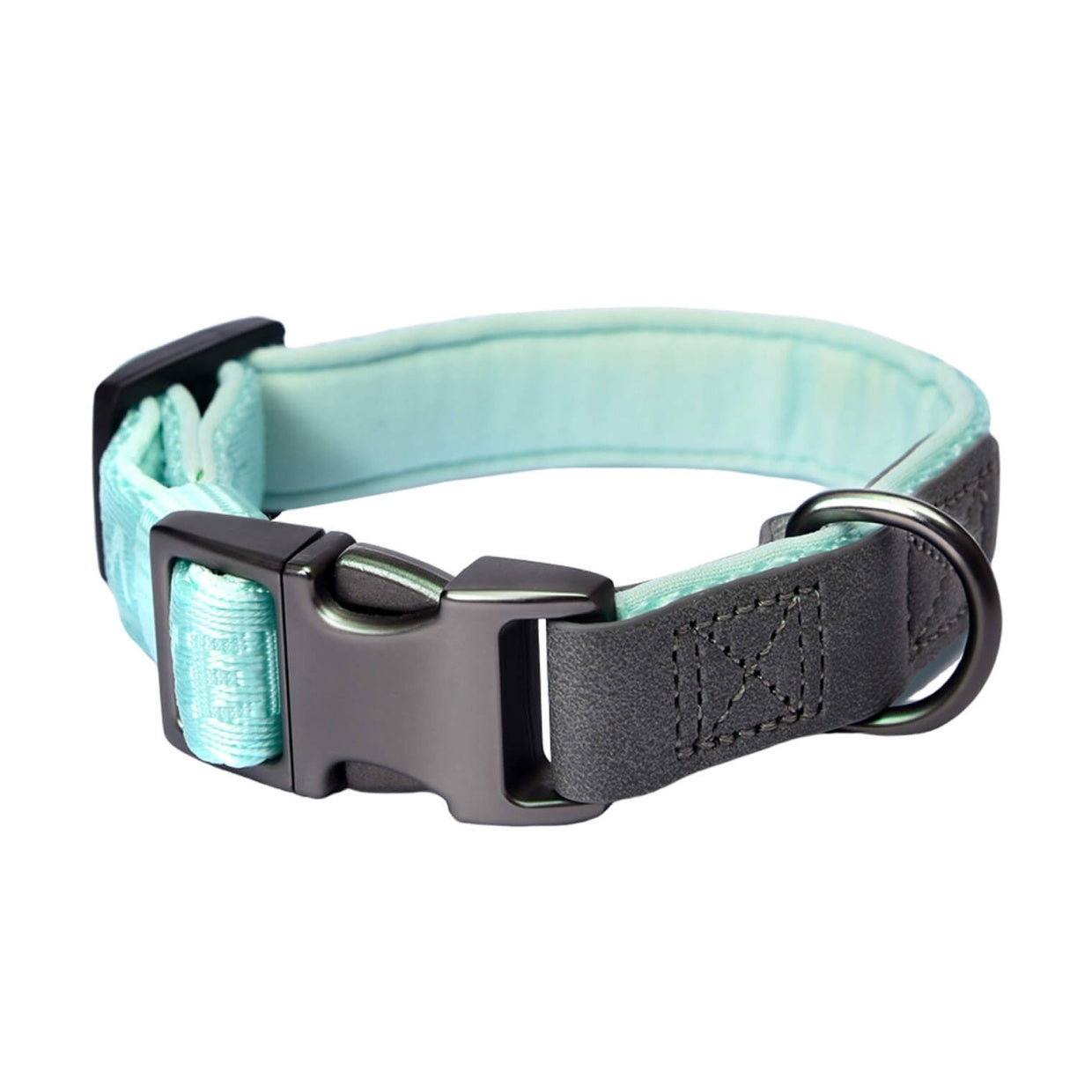 PETMARVEL Heavy Duty Solid Dog Collar Neoprene Padded 1 In Wide