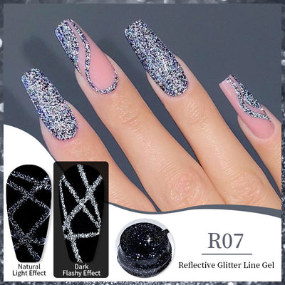 Nail Gel With A Glittery Brushed Finish And Reflective Sequins - 0 - CJ