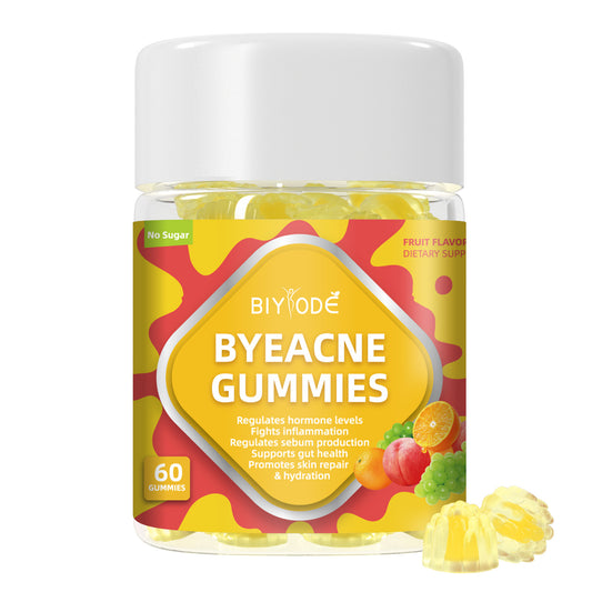 Custom Private Label ByeAcne Gummies - Hormone Balance Reduce Acne &Supports Gut Health No Sugar GMP Certified - 4 - CJ