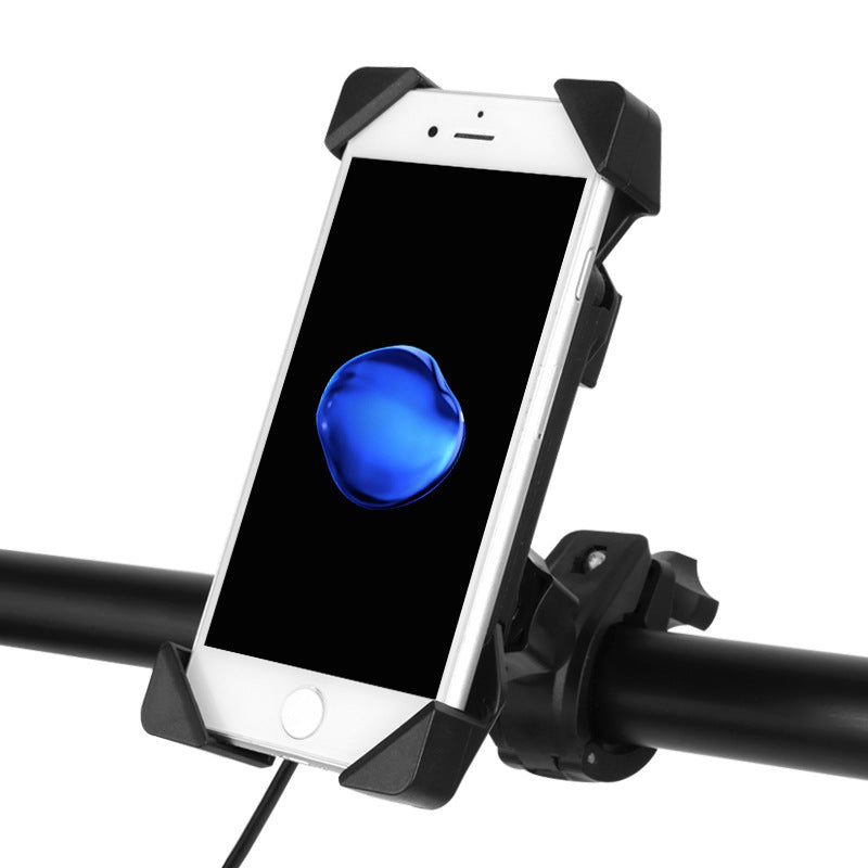 Motorcycle mobile phone holder shockproof with electric universal charger - 0 - CJ