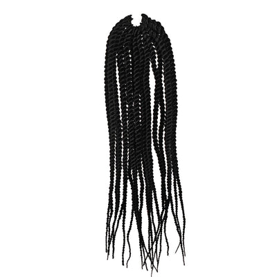 4X EZ SENEGALESE BRAID Long Crochet Braid Synthetic Hairstyle Black Burgundy Brown Ladies Box Braid Crochet Hair - 16 Inch - 5 - CJ