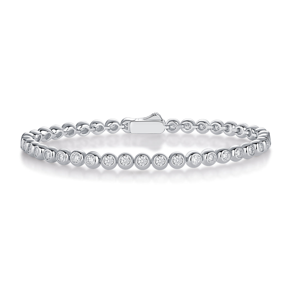 1Galaxy Dream Luxury Fashion Mosan Diamond S925 Silver Bracelet Prohibit TikTok sales - 5 - CJ