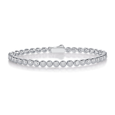 1Galaxy Dream Luxury Fashion Mosan Diamond S925 Silver Bracelet Prohibit TikTok sales - 5 - CJ
