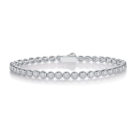1Galaxy Dream Luxury Fashion Mosan Diamond S925 Silver Bracelet Prohibit TikTok sales - 5 - CJ