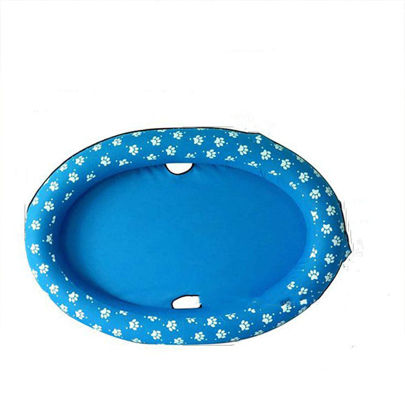 Dog Swimming Pool Inflatable Hammock Pets Pool Floating Bed Spring Summer Swimming Ring - 0 - CJ
