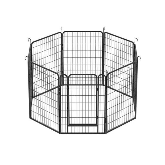 8 Pieces Of Heavy - duty Metal Game Fence - 5 - CJ