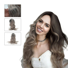 Brown Gold Blonde Long Wavy Wig Synthetic Curly Hair Cosplay Fashion - 5 - CJ