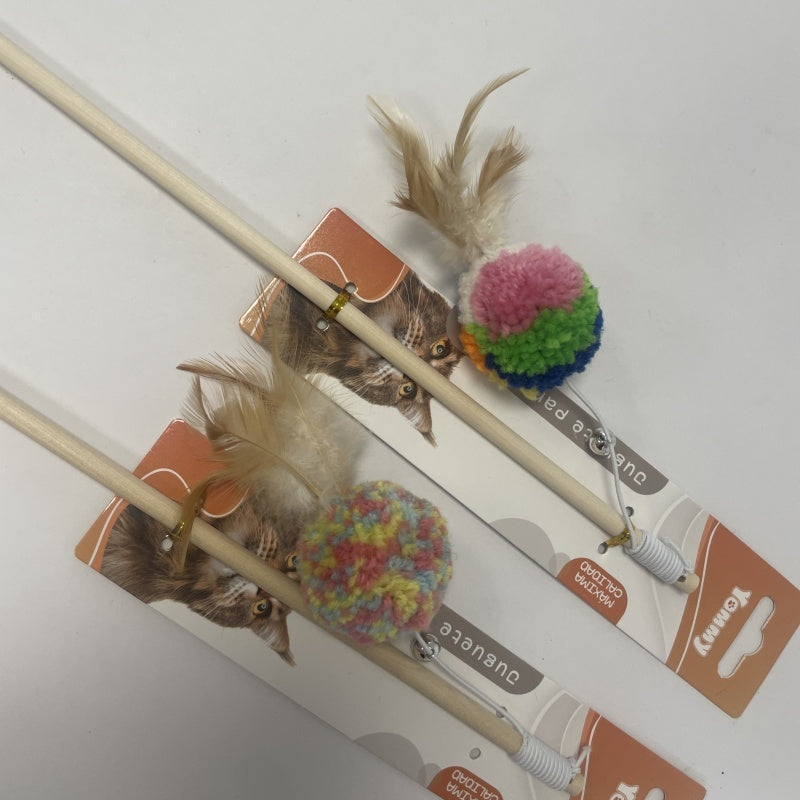 Teasing The Cat Stick Pole