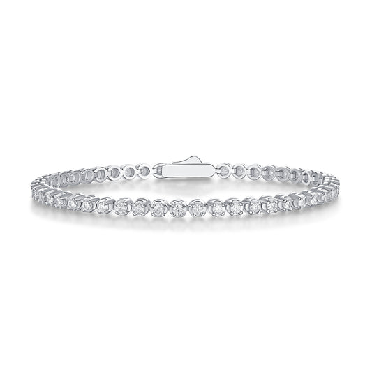 1Starlight Luxury Fashion Mosan Diamond S925 Silver Bracelet Prohibit TikTok sales - 5 - CJ