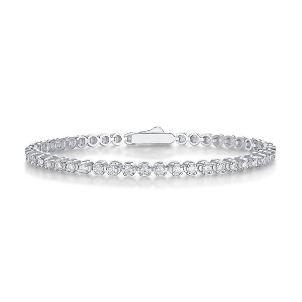 1Starlight Luxury Fashion Mosan Diamond S925 Silver Bracelet Prohibit TikTok sales - 5 - CJ
