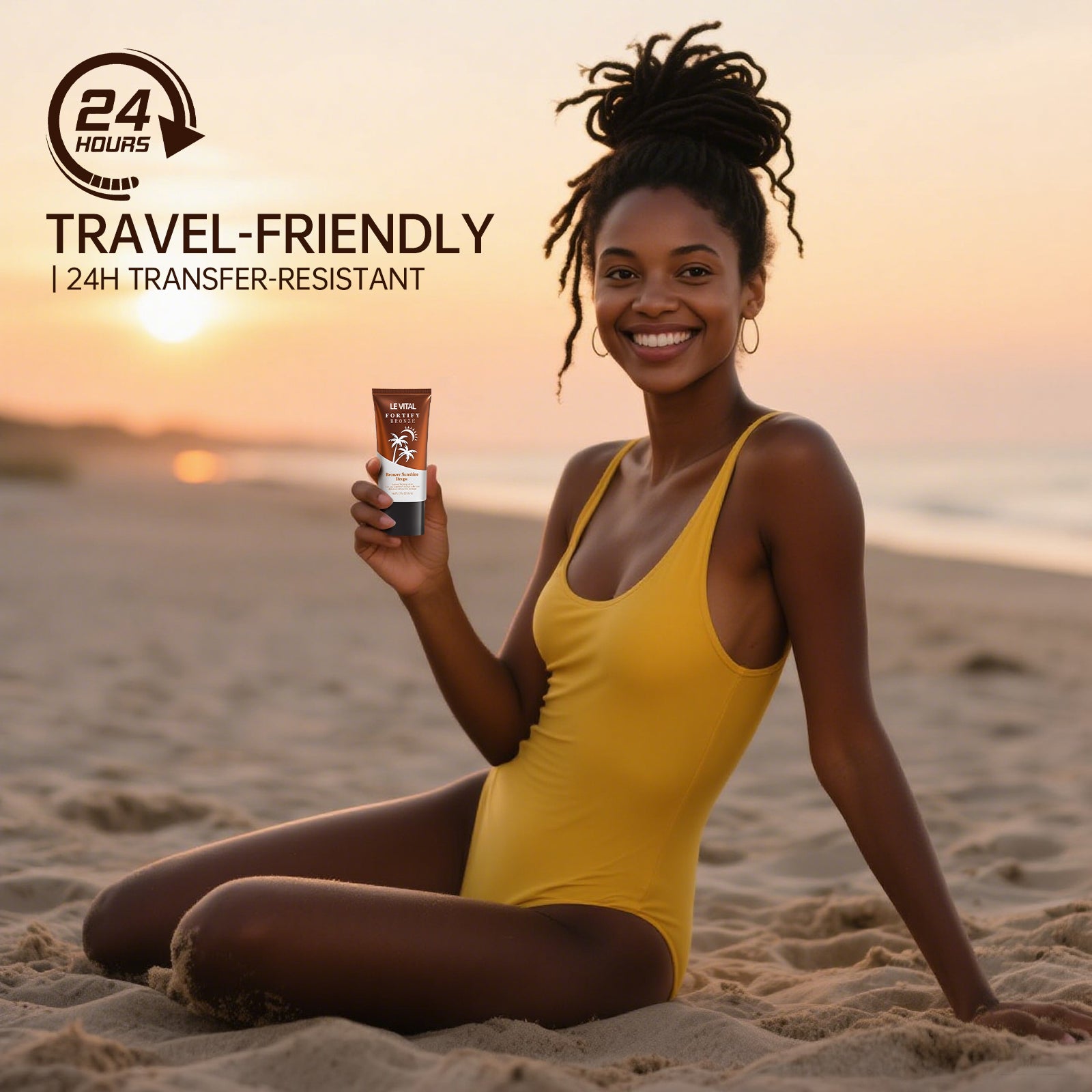 Bronzing Self - Tanner Lotion, Quick - Dry, Long - Lasting, Sunless Tanning For All Light Beige Tones, Vegan & Paraben - Free - 5 - CJ