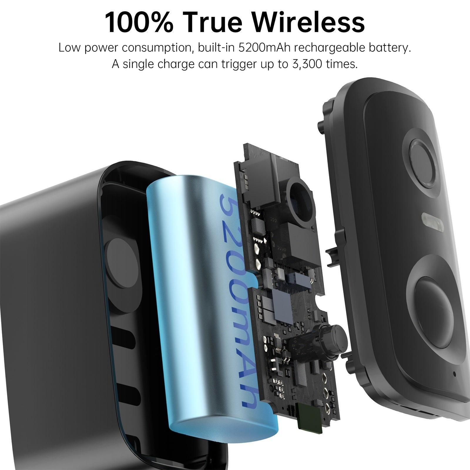 Low Power Security Camera CL30 Outdoor Security Cameras Motion Detected Easy To Set Up Wireless Battery Camera With Solar Panel - 5 - CJ