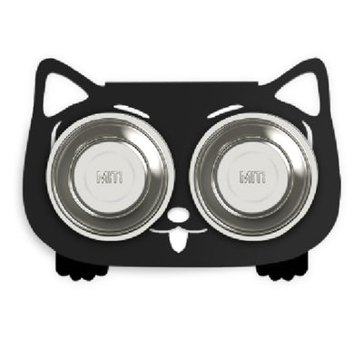 Anti - falling Cat Dog Feeding Water Bowl - 0 - CJ - Black - Style1 - CJJJCWGY01031 - Black - Style1