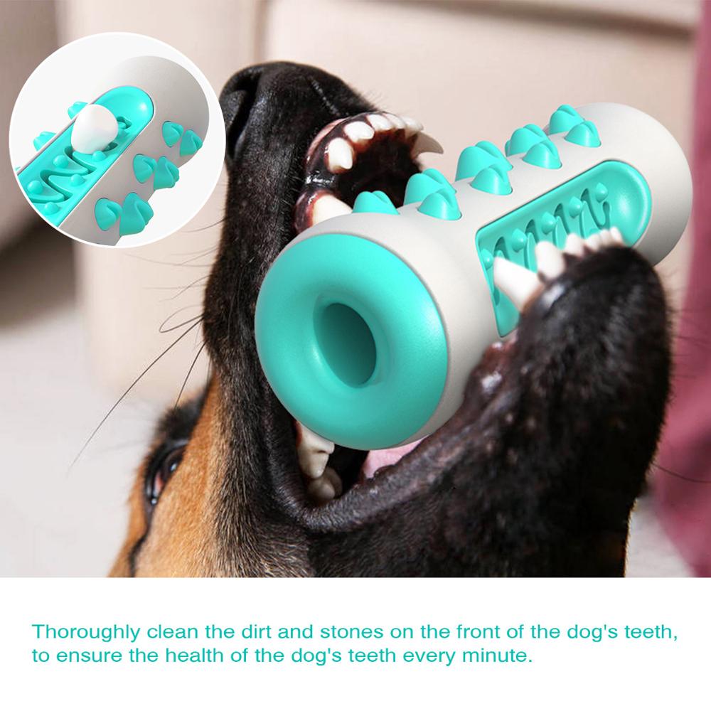 Dog Squeaky Toys For Aggressive Chewers, Tough Toothbrush Dog Chew Toy, Nearly Indestructible Rubber Toys For Pet Training, Teeth Cleaning, Playing And Chewing For Medium & Large Breeds - 5 - CJ