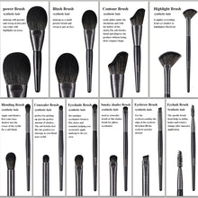High - quality Makeup Brushes With Wooden Handles, Premium Natural 10pcs Makeup Brushes. - 5 - CJ