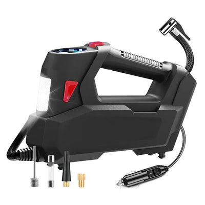 Portable Tire Inflator 120 PSI Maximum 90W Powered Tire With Digital Display LED Light - 5 - CJ