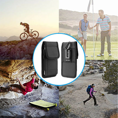Vertical Cell Phone Holster Pouch Wallet Case With Belt Clip For - 5 - CJ
