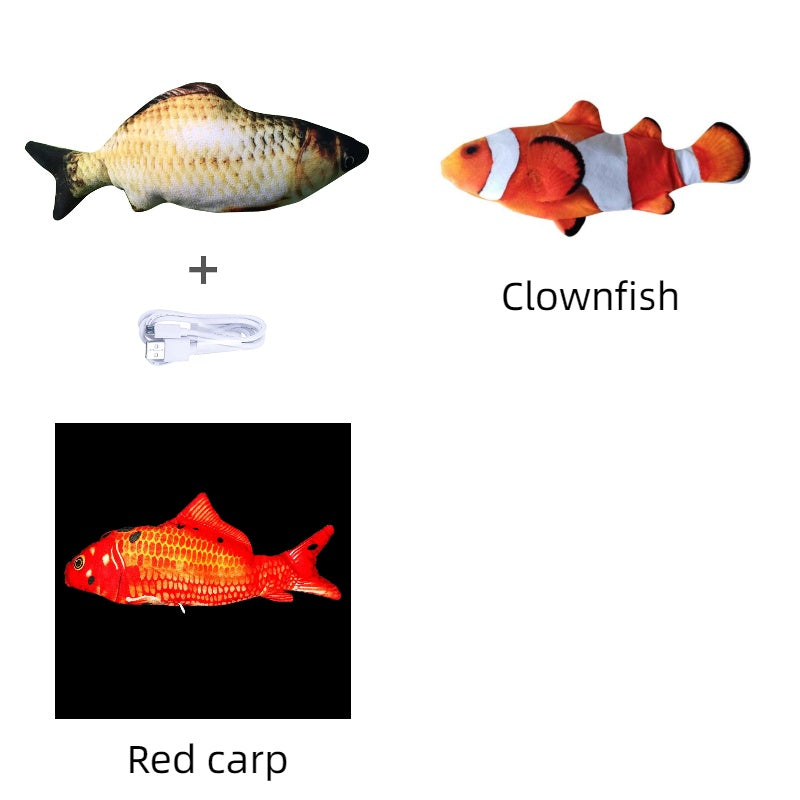 Without Cat Nip Version - Electric Jumping Fish Simulation Electric Fish Toy - 0 - CJ - Set K - CJWJWJMR00725 - Set K