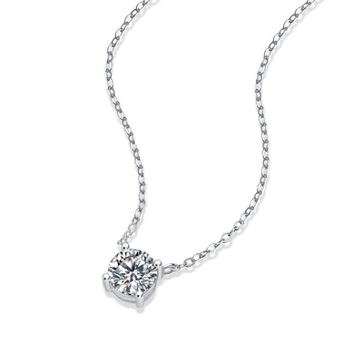 My Heart Will Last Forever - Affordable Diamond Jewelry Necklace Pendant Set With 1 - carat And 2 - carat Moissan Diamonds, S925 Sterling Silver And Platinum Plating. - Prohibit TikTok Sales - 5 - CJ